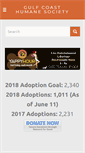 Mobile Screenshot of gulfcoasthumanesociety.org